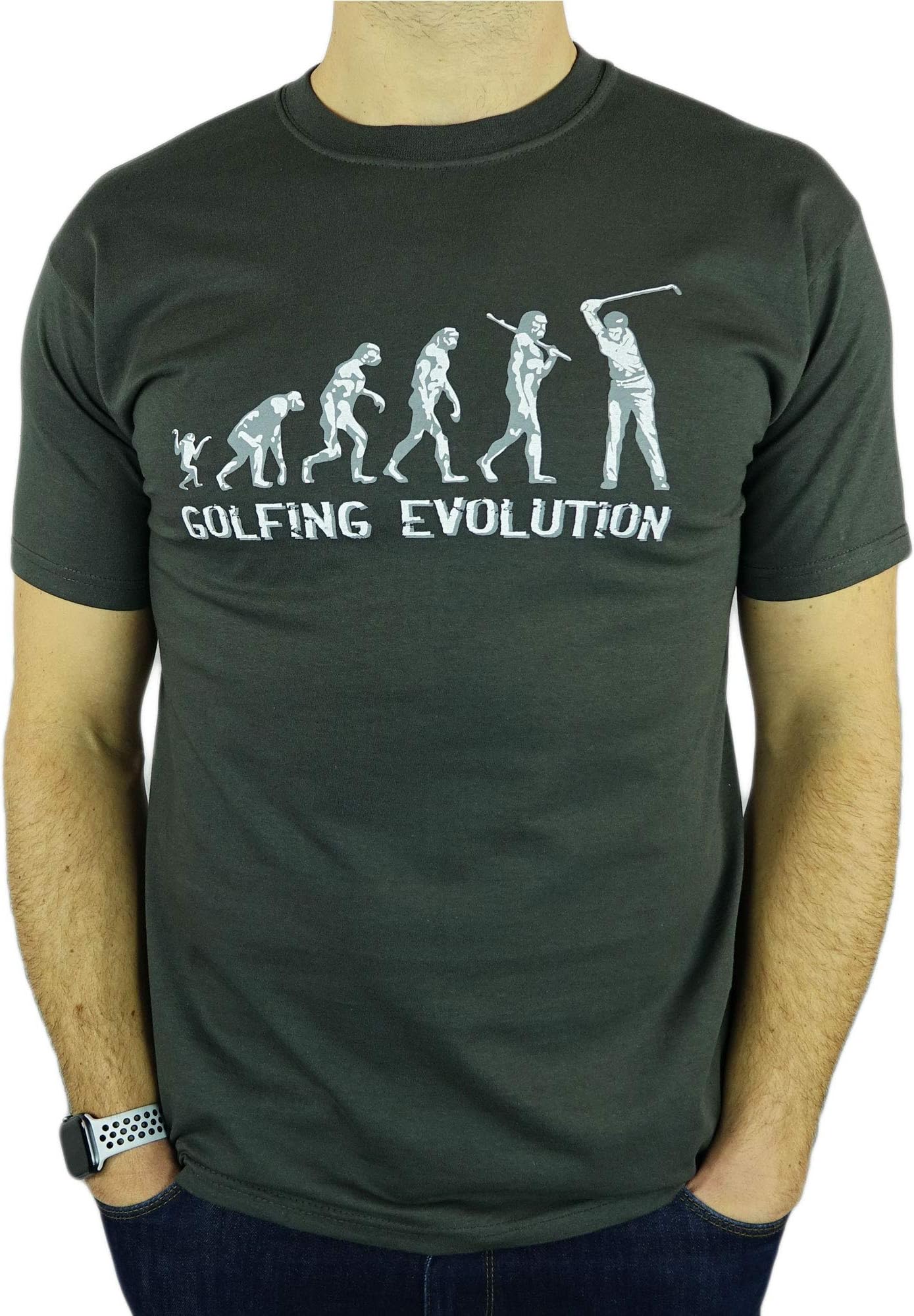 Golf Evolution - Stylish Funny Golfing Gift Mens T-Shirt