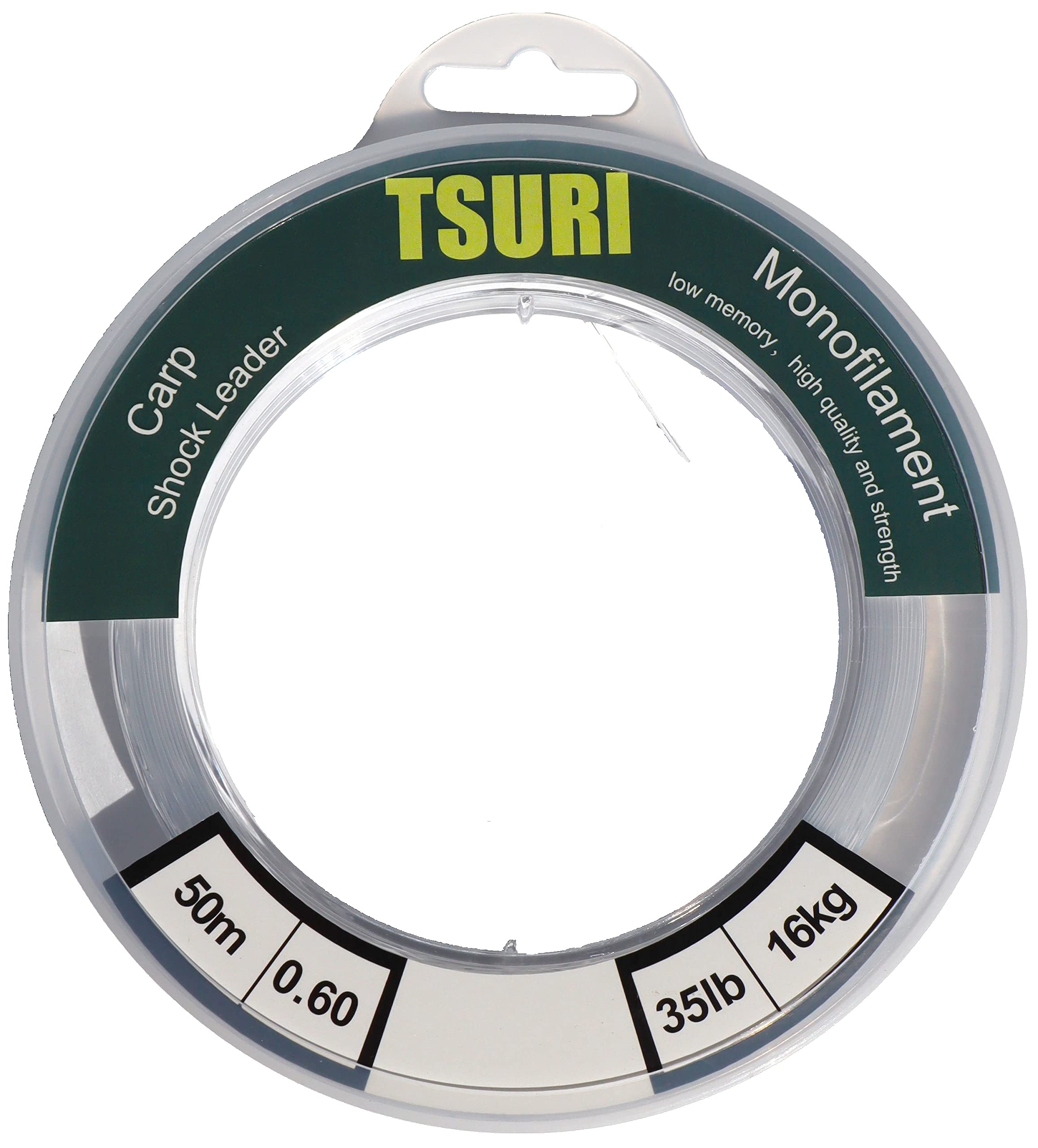 Fishing Line Carp Braided Nylon Line Head Transparent Ultra Resistant Monofilament (Shock Leader, 50 m - 60/100-16 kg)