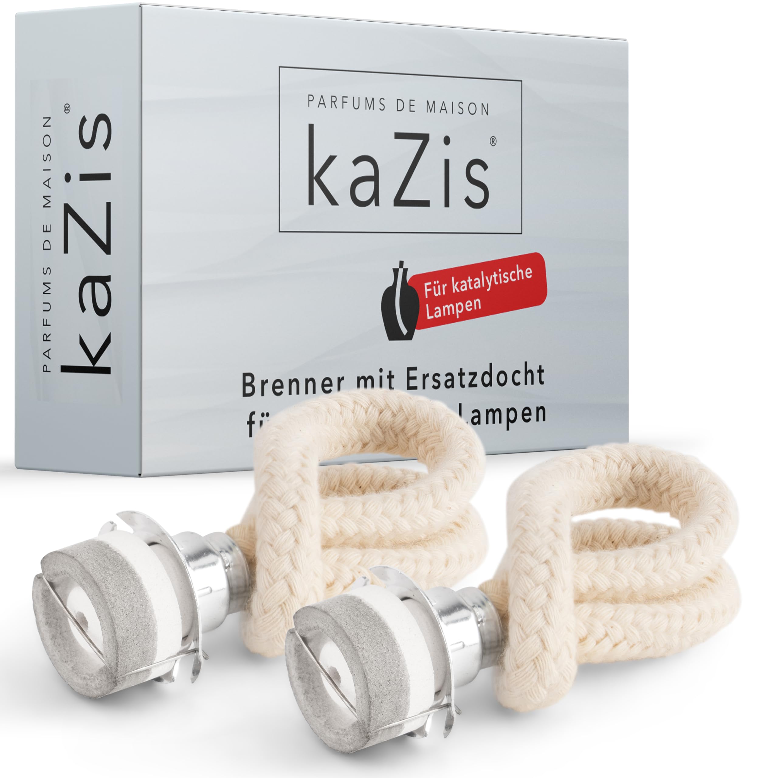 KAZIS I 2 x burner wick for catalytic lamps according to the principle Lampe Berger.