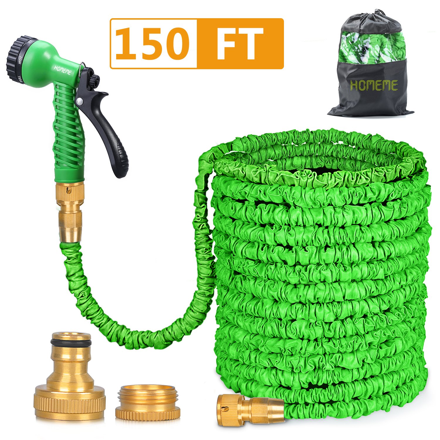 Garden Hose, Homeme 150 Feet Expandable Flexible Magic Hose Pipe Solid