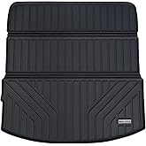 WAYIDSS Cargo Liner Custom Fit for 2024 2025 Mazda CX-90 (Big Trunk Mat（3rd Row Recline）,TPE All Weather Trunk Mat Accessories, Waterproof Rear Cargo Mat Easy to Clean for 2024 2025 Mazda CX90