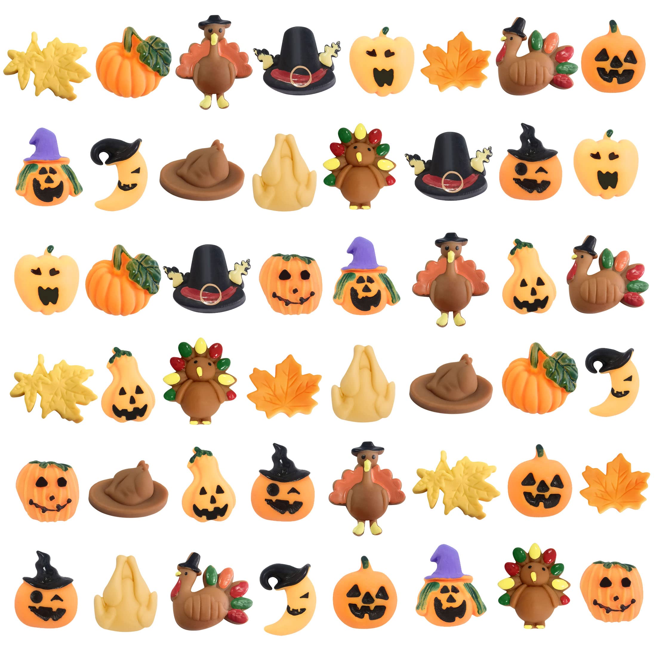 Photo 1 of Holydeck 48 Pcs Fall Decor Mochi Squishy Toys,Mini Cute Squeeze Toy Stress Reliever Anxiety Packs for Kids Thanksgiving Day Party Favor,Fall Decrations(Thanksgiving)