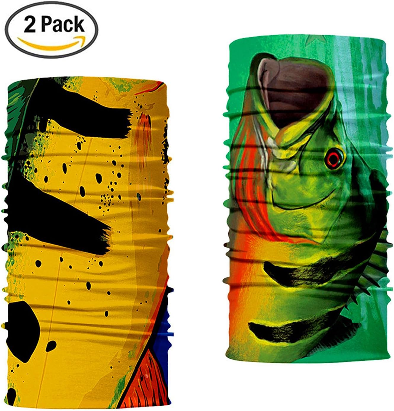 KAITUO 15 In 1 Face Shield Elastic Seamless Magic Headwear,Bandana,Face Mask, Neck Gaiter, Scarf,Headband, Balaclava for Running, Motorcycling, Hiking, Fishing, Skiing - Great for Men Women