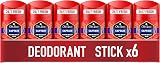 Old Spice Captain Deodorant Stick 6x50ml 0% Aluminium Odour Protection Invisible