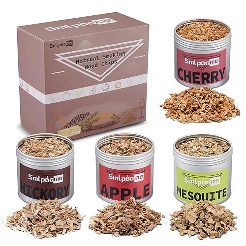 Packs Wood Chips for Smokers, Include Hickory, Mesquite, Apple