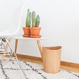 Kazai Real Wood Waste Paper Bin Börje 9L Oak Office Kids Bedroom view 7