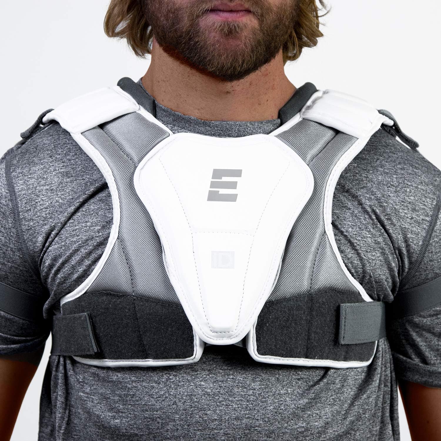 Epoch iD High Performance Lightweight Lacrosse Shoulder Pad for Attack, Middie and Defensemen, Large, White : Sports & Outdoors