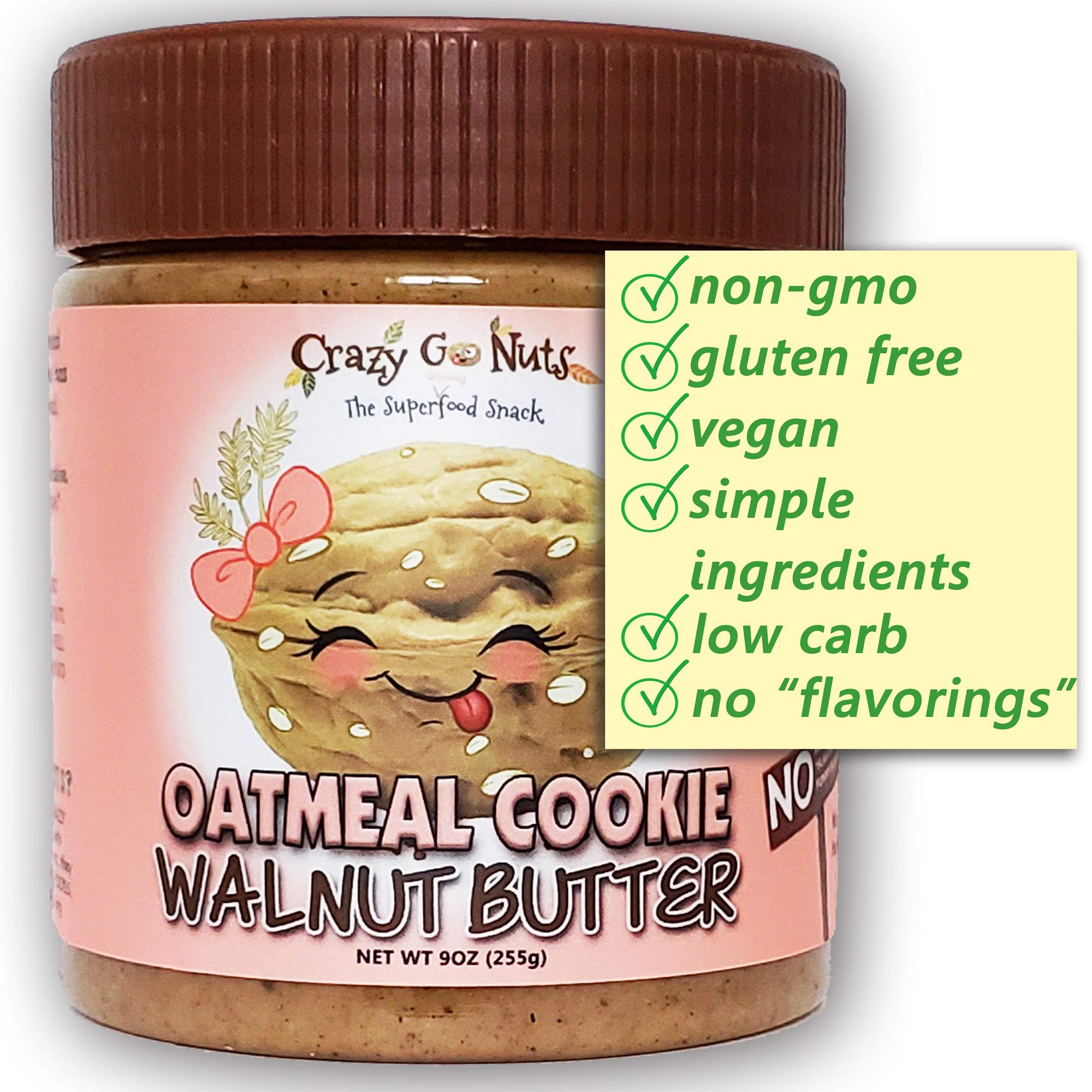 Crazy Go Nuts Flavored Walnut Butter & Healthy Snacks