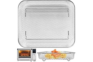 Air Fryer Basket Replacement for Nuwave Bravo XL Air Fryer Toaster Convection Oven, 12 * 10'' Non-Stick Mesh Air Fryer Stainl
