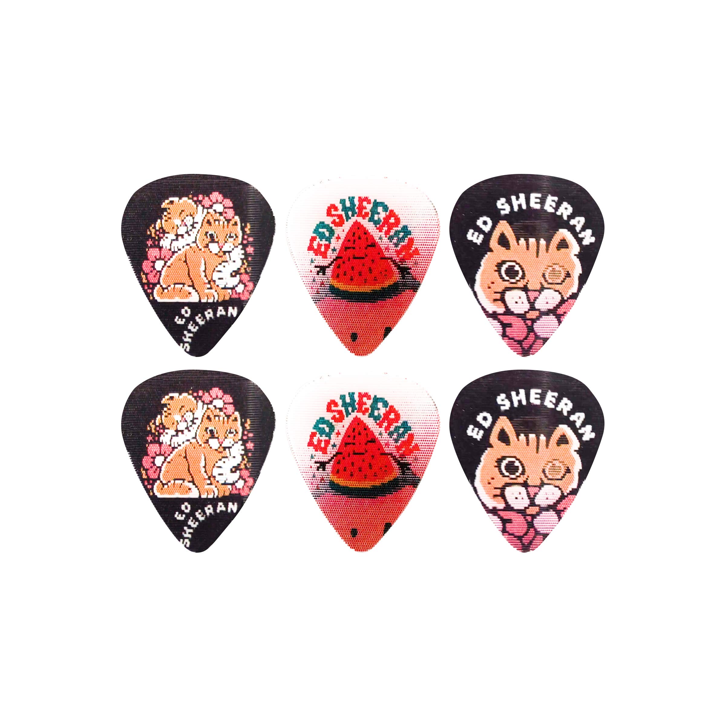 Perri's Leathers Ltd. LPM-ES2 - Motion Guitar Picks - Ed Sheeran - Shape of You - Official Licensed Product - 6 Pack - MADE in CANADA.