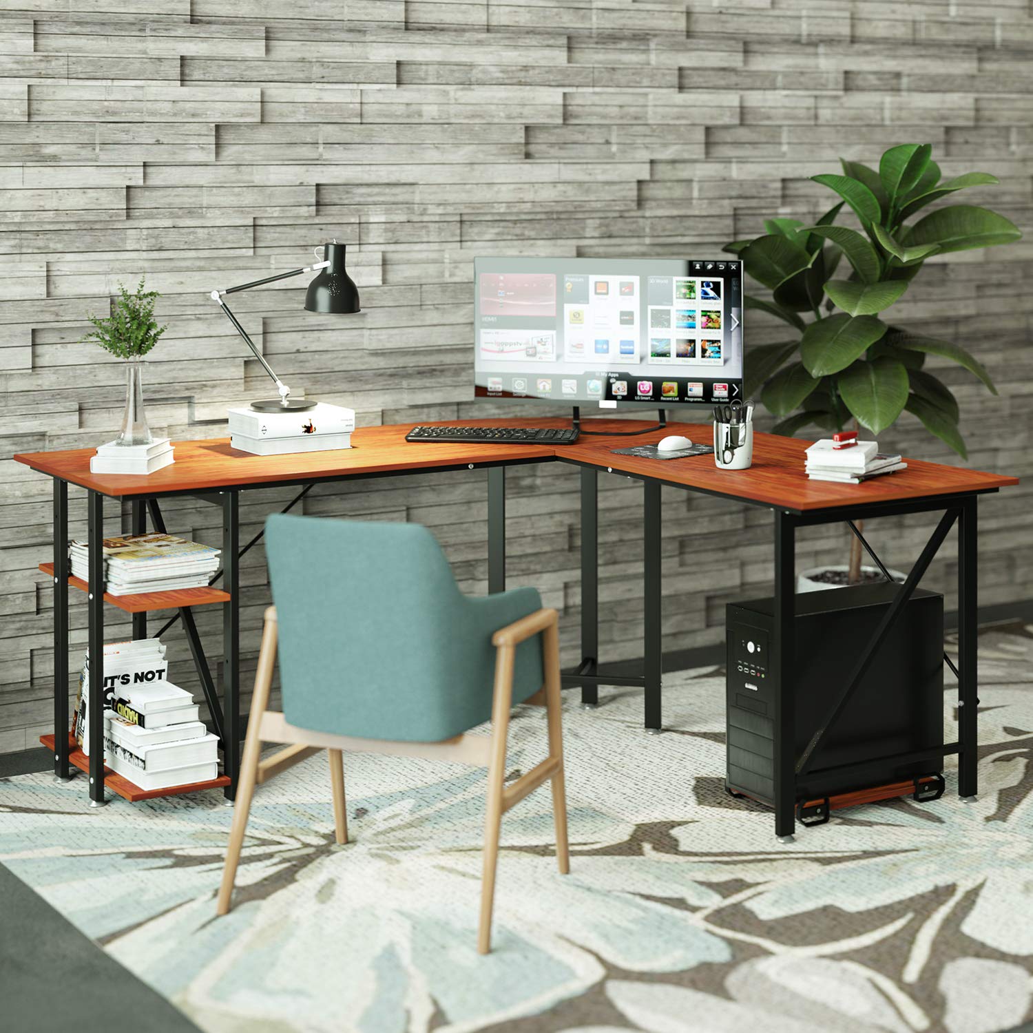 Best Wood Computer Desk Pc Laptop Table Writing Study Workstation Home Office Black