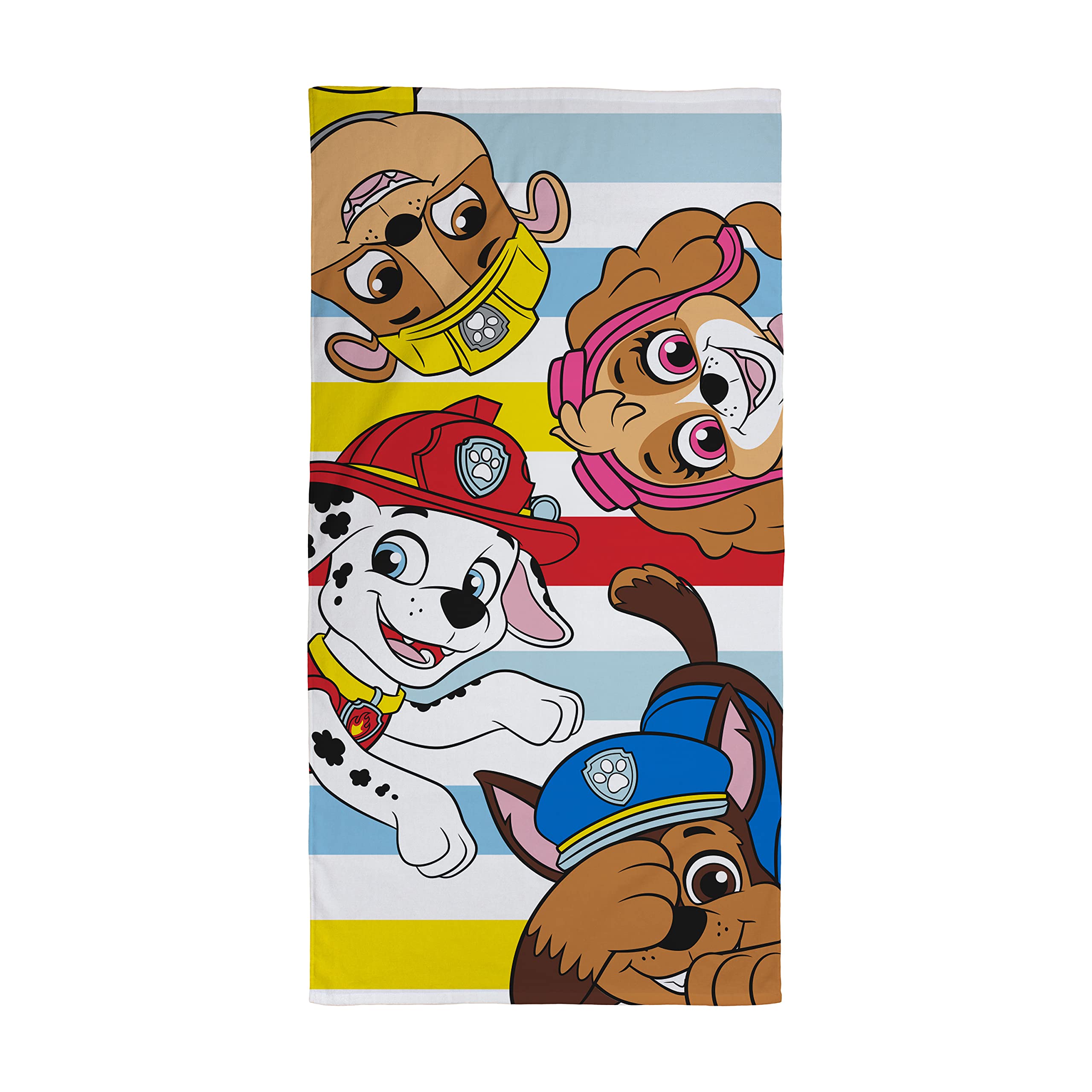 PAW PATROL Kids Towel | Super Soft Feel, Heya Design Marshall, Chase, Rubble & Skye | Perfect The Home, Bath, Beach & Swimming Pool | One Size 70cm x 140cm