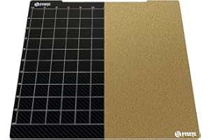 FYSETC Prusa Build Plate MK52 MK3S+ MK4 Spring Steel Surface: Textured PEI - PET-CF Double-Sided Flexible PEI Sheet 253.8x241mm Hot Bed Cover for Filament PLA ABS for MK2 MK2.5 MK3 MK3S 3D Printer