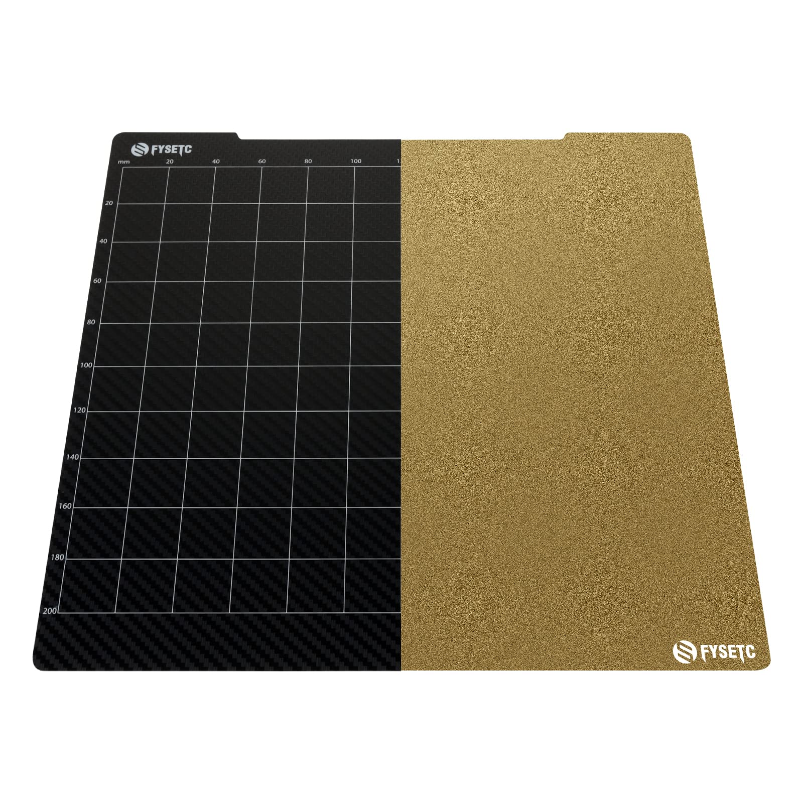 Photo 1 of FYSETC Prusa Build Plate MK52 MK3S+ MK4 Spring Steel Surface: Textured PEI - PET-CF Double-Sided Flexible PEI Sheet 253.8x241mm Hot Bed Cover for Filament PLA ABS for MK2 MK2.5 MK3 MK3S 3D Printer