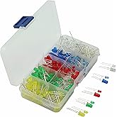 ZYAMY 375pcs 3mm 5mm Light Emitting Diode Assorted Kit Mixed Color Red Green Yellow Blue White 5 Colors Round Bright LED Ligh