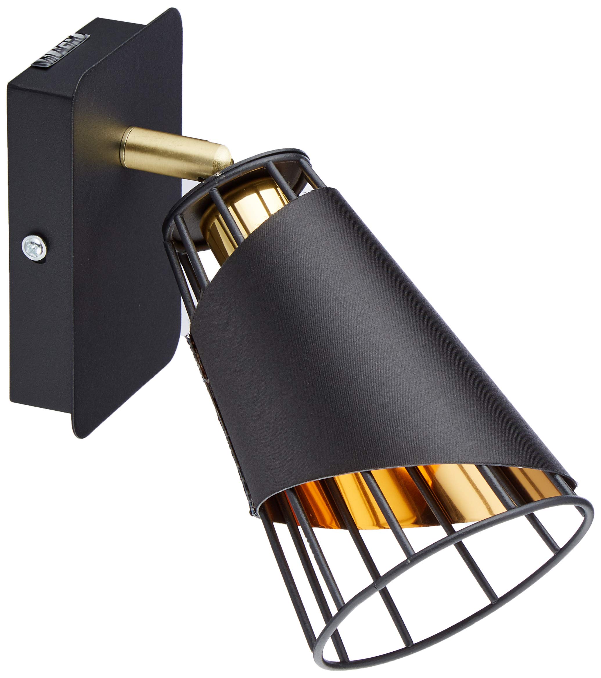 Homemania Spotlight, Metal, Black, Gold