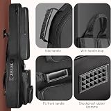 CAHAYA CY0181 Guitar Bag 40/41 Inch 10mm Padded 6 Front Pockets Waterproof view 3