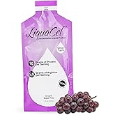 LiquaCel Concentrated Liquid Protein, Grape Flavor, 16g Hydrolyzed Collagen Protein and 2.5g Arginine Per Single-Serving Packet, Sugar & Gluten Free, 1fl oz Packets, 10 Pack