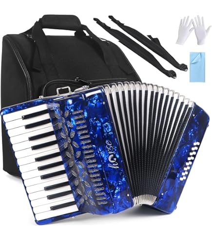 Amazon.com: Hohner 30 Key Student X Piano Accordion (Black