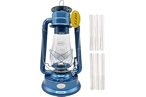LIGHT OF MINE "LET IT SHINE" Light of Mine - Dietz #80 Blizzard Oil Lantern with 7/8" Replacement Wick Strips (Blue)
