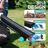 Keplin 3-in-1 Leaf Blower Garden Vacuum Mulcher 3500W 35L Bag 10m Cable view 3