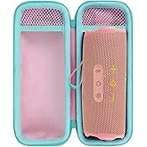 Peyyargo Storage Case Compatible with JBL Flip 7/6 / 5 Portable Waterproof and DropProof Speaker (Pink)