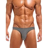 Mens Briefs Underwear Low Rise Bulge Pouch Bikini Comfortable Breathable Underwear Male Multicolor