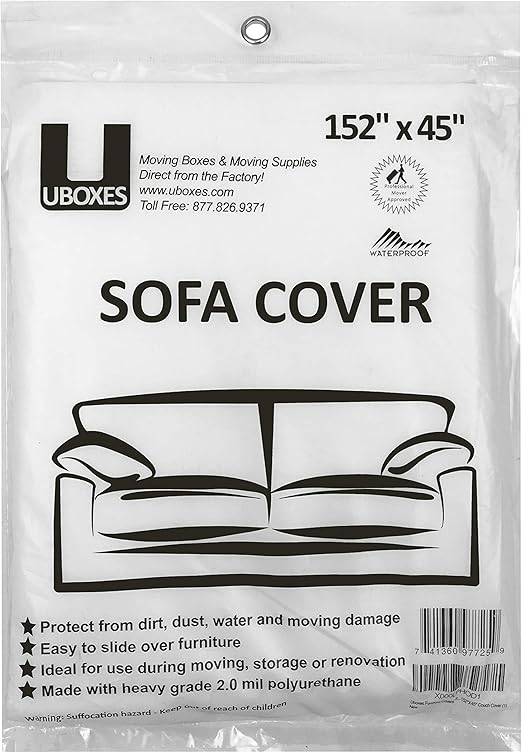 Amazon Com Uboxes Sofa Protective Poly Covers 152 X 45 In 2