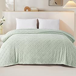 Whale Flotilla Fuzzy Fleece Twin Size Blanket for