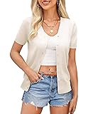 Women Shrug Open Front Knit Bolero Cardigan Short