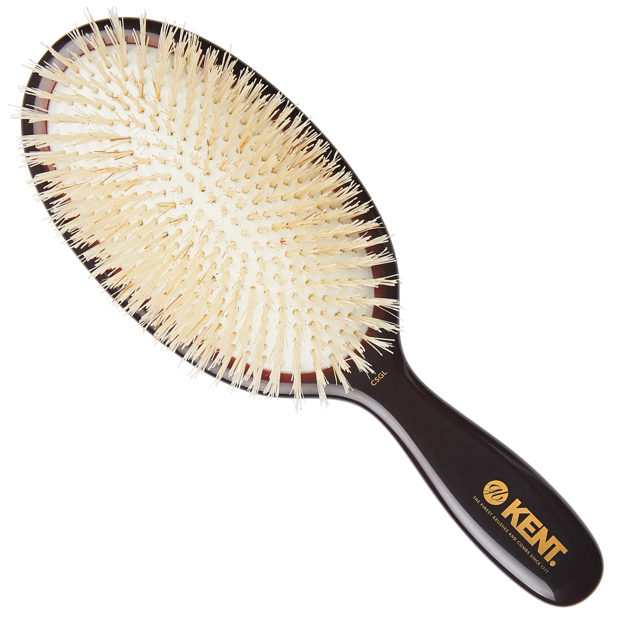 Kent Large Pure Soft White Bristle Cushioned Brush - CSGL (PACK OF 1)
