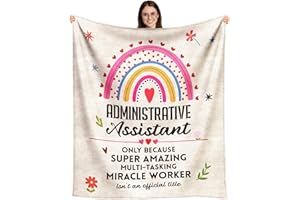 EQNWI Administrative Assistant Gifts, Administrative Professional Day Gifts, Admin Assistant Day Gift for Women Throw Blanket