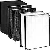 10-Pack Filters Replacement Set Compatible with AD3500, 3500i, AD3000/3000M, 3000Pro Air Purifier Filter Replacement, 2 Efficiency Filter + 2 Carbon Filters + 6 Pre-Filters