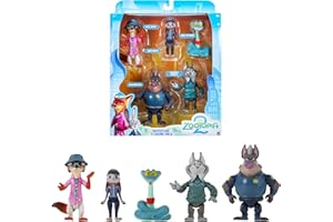 JAZWARES Disney’s Zootopia 2 Adventure 5-Pack - Articulated 3” Figures with 2 Undercover Characters - Collector’s Series - Suitable for Ages 4+