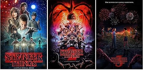 Amazon.com: Stranger Things Posters - 3 Posters Collector Set ...