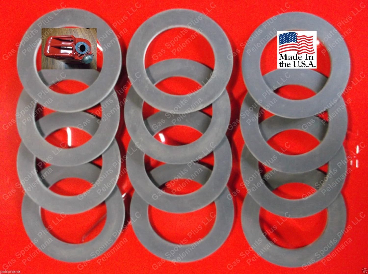 12 Rubber Gaskets for Metal Jerry Can Caps 20L Gerry 5
