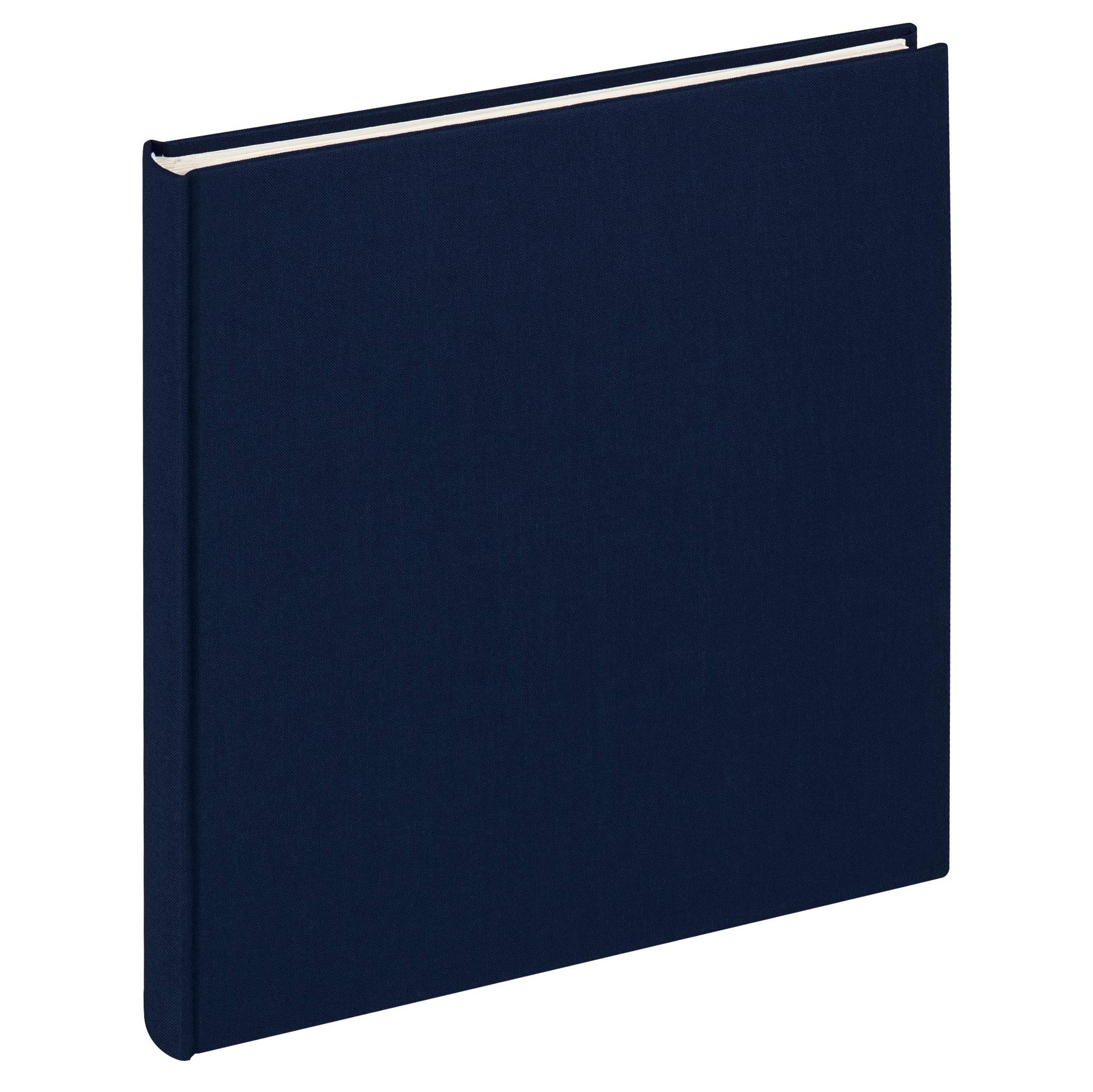 walther Design Photo Album Dark Blue 26 x 25 cm Linen, Cloth FA-505-U