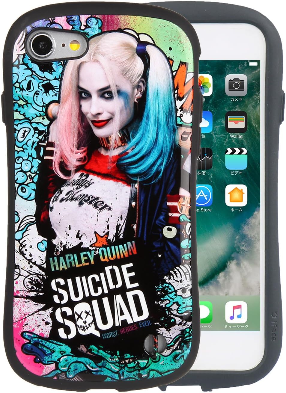 Amazon Co Jp Iface First Class スーサイドスクワッド Iphone8 7 ケース 耐衝撃 ハーレイ クイン 家電 カメラ