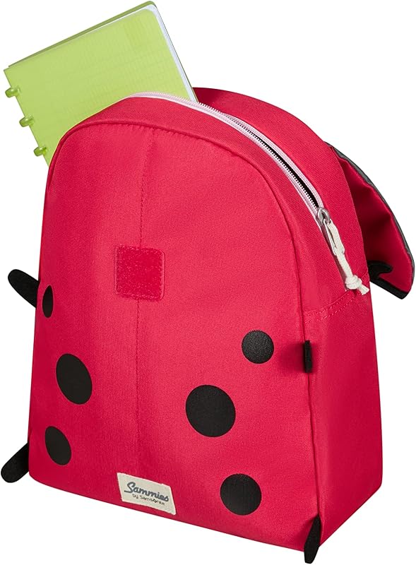 Happy Sammies Eco - Sac à dos pour enfants S +, 32 cm, 11 L, Red (Ladybug Lally)