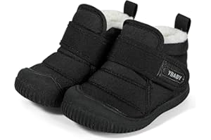 MK MATT KEELY Baby Winter Warm Shoes for Infant Boys Girls Toddler Plush Lining Snow Boots Soft Sole Non-Slip Walking Shoes Outdoor Faux Fur Booties