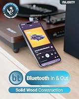 MAJORITY In & Out Bluetooth Record Player with Speakers Moto Plus view 5