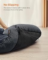 Feandrea Dog Bed Linen Look XXL 120x90x30 cm Raised Edges Non-Slip view 5