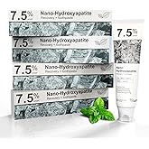 Hydroxyapatite Toothpaste for Advanced Enamel Protection, Fluoride-Free Nano Hydroxyapatite Toothpaste, Gentle and Effective Formula, Fresh Breath, Suitable for Sensitive Teeth 4 Pack