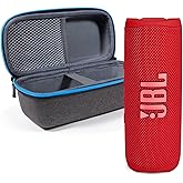 JBL Flip 6 (Red) + Bundle with divvi! Protective Hardshell Case