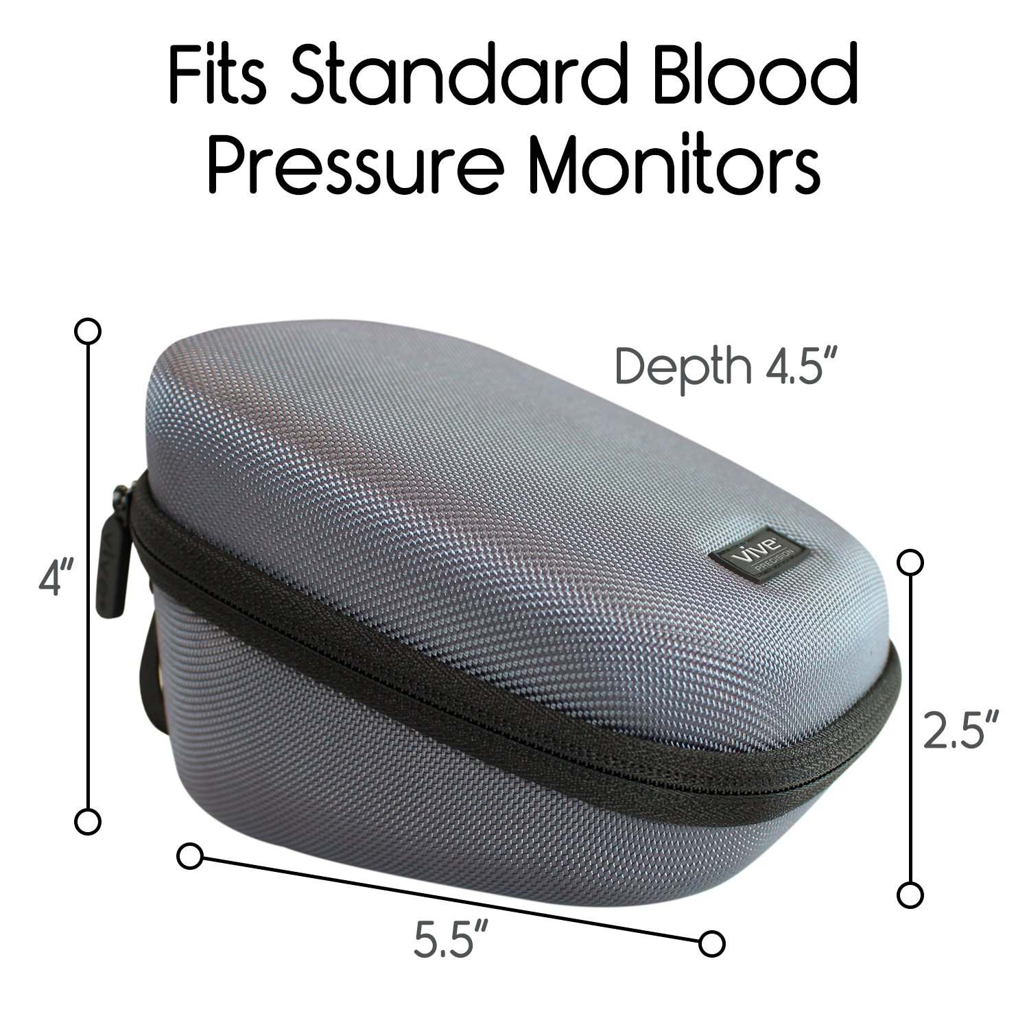 Vive Precision Blood Pressure Monitor Case Hard Medical Travel