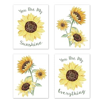 sunflower nursery wall decor