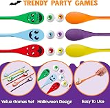 JOYIN Halloween Egg and Spoon Race Game Set 6 Spoons Eyeballs Witches view 3