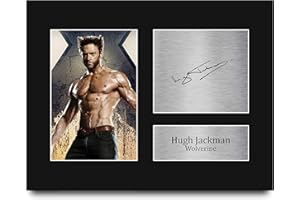 HWC Trading Hugh Jackman USL Signed Printed Autograph Wolverine X-Men Print Photo Picture Display - US Letter Size