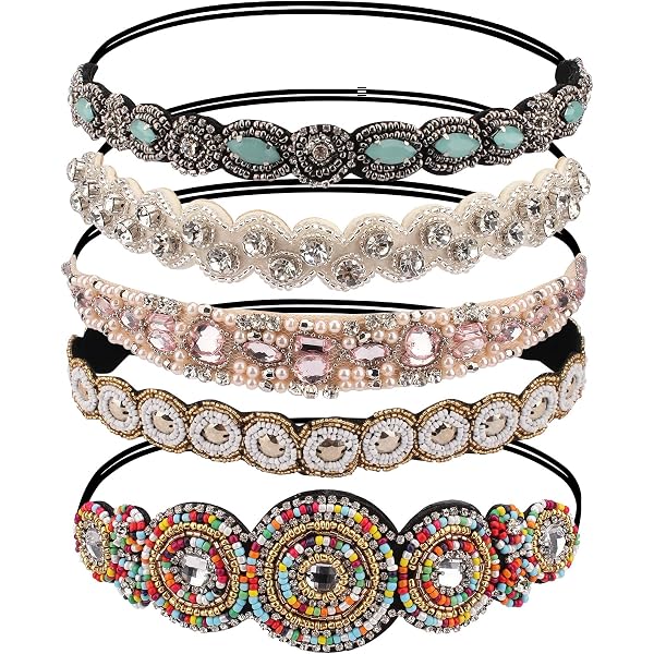 Mokkia Teacher Headband Accessories For Women - Book Pencil FRI -YAY Rhinestone Crystal Embellished Knotted Headbands - Back To School Appreciation Gifts Teacher Outfits (Pattern H