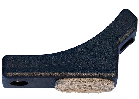 Original Dekaform Filzgleiter Fi-202-25 R 80 Schalengleiter - Gleitkufe Stuhlgleiter fuer gebogene Rohre Freischwinger Bürost